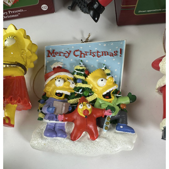 Bundle Mixed Lot The Simpsons Christmas Holiday Ornaments Homer Marge Bart Lisa - Picture 13 of 16
